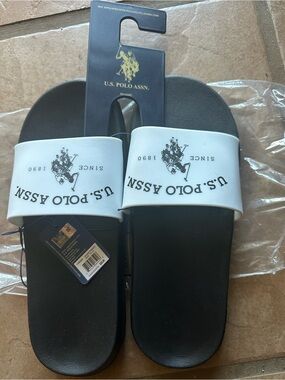 U.S. Polo Assn. | Shoes | Us Polo Assn Black Slide Sandals  display picture 3
